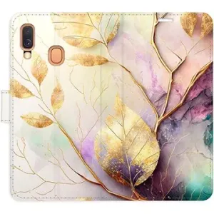 iSaprio flip puzdro Gold Leaves 02 pre Samsung Galaxy A40