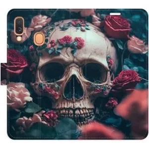 iSaprio flip puzdro Skull in Roses 02 pre Samsung Galaxy A40