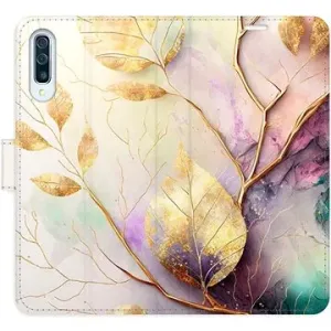 iSaprio flip puzdro Gold Leaves 02 pre Samsung Galaxy A50