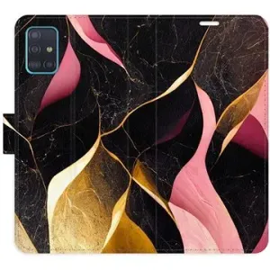 iSaprio flip puzdro Gold Pink Marble 02 pre Samsung Galaxy A51
