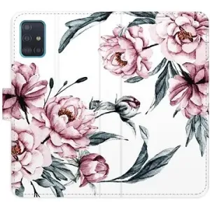 iSaprio flip puzdro Pink Flowers pre Samsung Galaxy A51