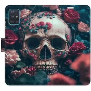 iSaprio flip puzdro Skull in Roses 02 pre Samsung Galaxy A51