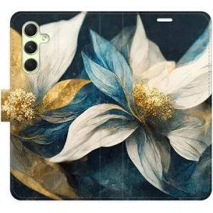iSaprio flip puzdro Gold Flowers pre Samsung Galaxy A54 5G