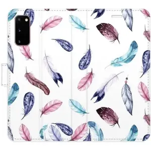 iSaprio flip puzdro Colorful Feathers na Samsung Galaxy S20