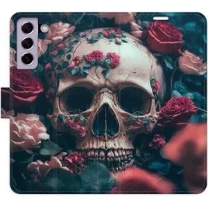 iSaprio flip puzdro Skull in Roses 02 na Samsung Galaxy S21 FE 5G
