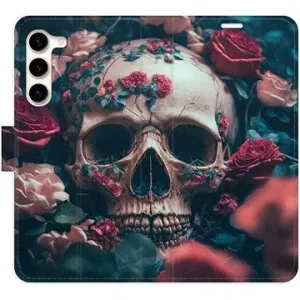 iSaprio flip puzdro Skull in Roses 02 pre Samsung Galaxy S23+ 5G