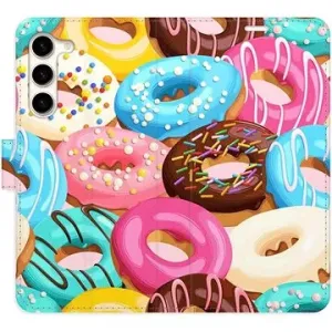 iSaprio flip puzdro Donuts Pattern 02 na Samsung Galaxy S23+ 5G