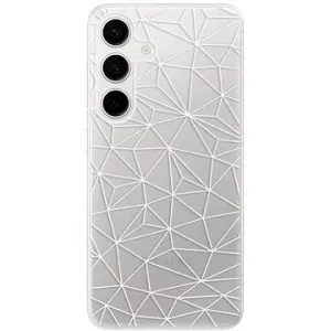 iSaprio Abstract Triangles 03 – white – Samsung Galaxy S24