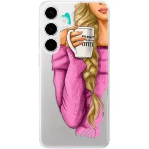 iSaprio My Coffe and Blond Girl – Samsung Galaxy S24+