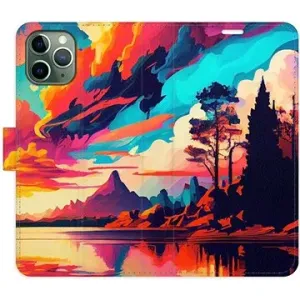 iSaprio flip puzdro Colorful Mountains 02 pre iPhone 11 Pro