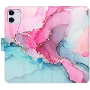 iSaprio flip puzdro PinkBlue Marble na iPhone 11