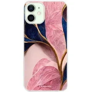 iSaprio Pink Blue Leaves pre iPhone 12 mini