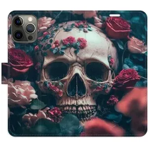 iSaprio flip puzdro Skull in Roses 02 pre iPhone 12/12 Pro