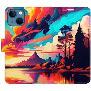 iSaprio flip puzdro Colorful Mountains 02 na iPhone 13 mini
