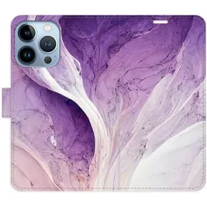 iSaprio flip puzdro Purple Paint na iPhone 13 Pro
