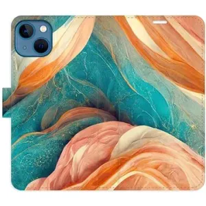 iSaprio flip puzdro Blue and Orange na iPhone 13