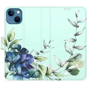 iSaprio flip puzdro Blue Flowers pre iPhone 13