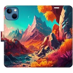 iSaprio flip puzdro Colorful Mountains na iPhone 13
