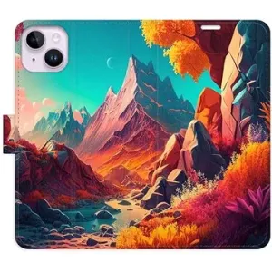 iSaprio flip puzdro Colorful Mountains pre iPhone 14 Plus