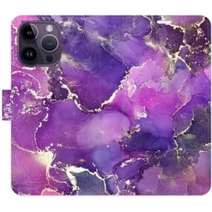 iSaprio flip puzdro Purple Marble pre iPhone 14 Pro Max