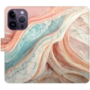 iSaprio flip puzdro Colour Marble na iPhone 14 Pro