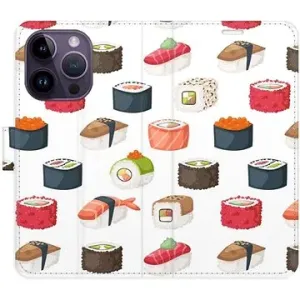 iSaprio flip puzdro Sushi Pattern 02 pre iPhone 14 Pro