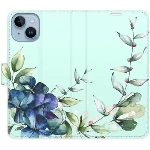 iSaprio flip puzdro Blue Flowers pre iPhone 14