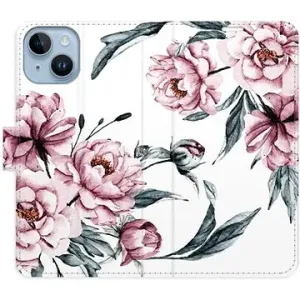 iSaprio flip puzdro Pink Flowers pre iPhone 14