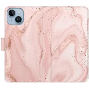 iSaprio flip puzdro RoseGold Marble pre iPhone 14