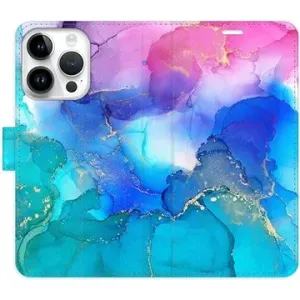iSaprio flip puzdro BluePink Paint pre iPhone 15 Pro