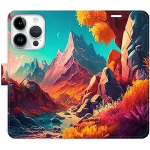 iSaprio flip puzdro Colorful Mountains pre iPhone 15 Pro