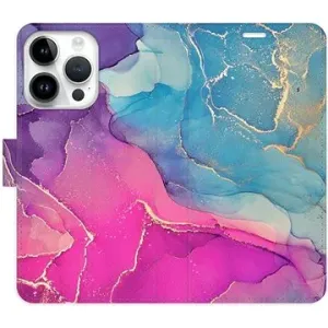 iSaprio flip puzdro Colour Marble 02 pre iPhone 15 Pro
