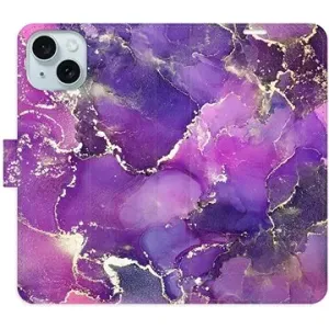 iSaprio Purple Marble na iPhone 15