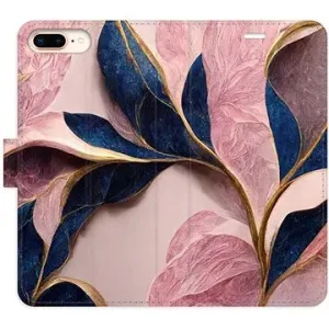 iSaprio flip puzdro Pink Leaves na iPhone 7 Plus