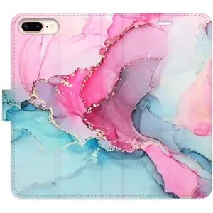 iSaprio flip puzdro PinkBlue Marble pre iPhone 7 Plus