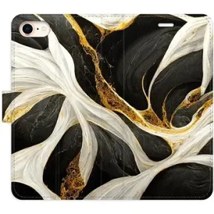 iSaprio flip puzdro BlackGold Marble na iPhone 7/8/SE 2020