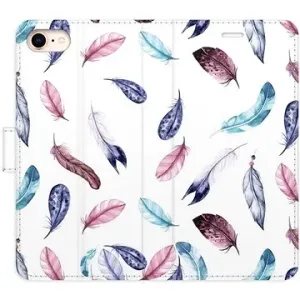 iSaprio flip puzdro Colorful Feathers pre iPhone 7/8/SE 2020