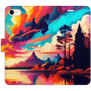 iSaprio flip puzdro Colorful Mountains 02 pre iPhone 7/8/SE 2020