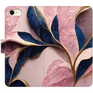 iSaprio flip puzdro Pink Leaves pre iPhone 7/8/SE 2020
