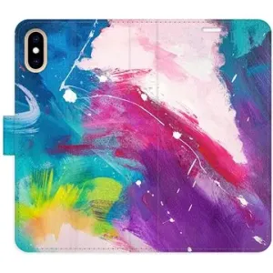 iSaprio flip puzdro Abstract Paint 05 na iPhone X/XS