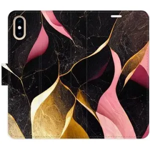 iSaprio flip puzdro Gold Pink Marble 02 pre iPhone X/XS