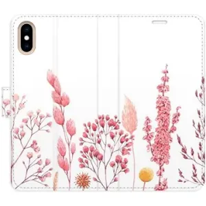 iSaprio flip puzdro Pink Flowers 03 pre iPhone X/XS