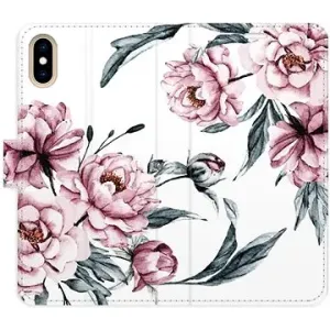 iSaprio flip puzdro Pink Flowers pre iPhone X/XS
