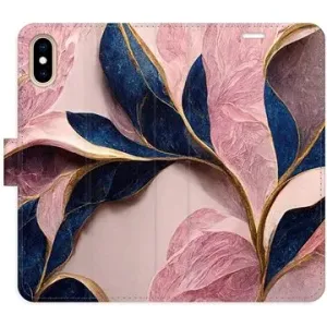 iSaprio flip puzdro Pink Leaves pre iPhone X/XS
