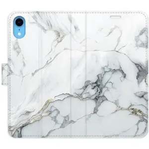iSaprio flip puzdro SilverMarble 15 pre iPhone XR