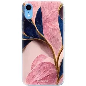 iSaprio Pink Blue Leaves pre iPhone Xr