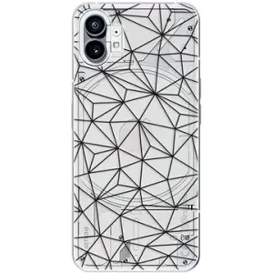 iSaprio Abstract Triangles 03 black pre Nothing Phone 1
