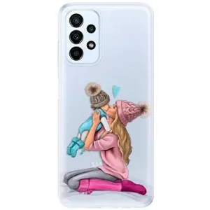 iSaprio Kissing Mom Blond and Boy pre Samsung Galaxy A23/A23 5G