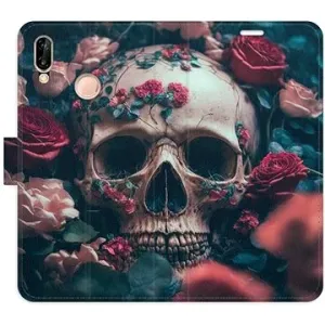 iSaprio flip puzdro Skull in Roses 02 pre Huawei P20 Lite