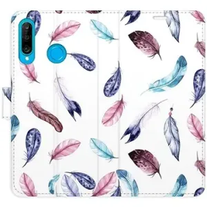 iSaprio flip puzdro Colorful Feathers pre Huawei P30 Lite